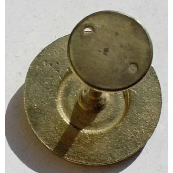 Vintage 1960s MCM RETRO Gold DRAWER CABINET PULLS HARDWARE (Knob) HANDLE - Picture 4 of 4